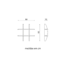 Mini Prateleira De Parede Em Mdf Taylor Azul