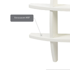 Mini Prateleira De Parede Em Mdf Taylor Branco