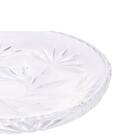 Mini Prato De Cristal Chumbo Prata 11cm Lyor 4429