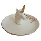 Mini Prato Decorativo De Ceramica Unicrnio 10cm X 12cm