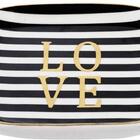 Mini Prato Mesa Bandeja Retangular Cerâmica 11,5x1,5cm - Mart