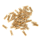 Mini Prendedor Madeira 2,5cm - 100 Unidades
