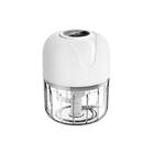 Mini Processador De Alimentos 250ml Usb Recarregável Branco