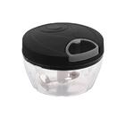 Mini Processador De Alimentos Manual Lyor De Plástico Preto