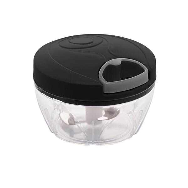 Mini Processador De Alimentos Manual Lyor De Plástico Preto