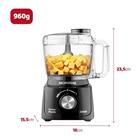 Mini Processador Mondial Turbo Pratic 300w Preto Mp-16-b - 12