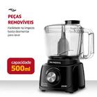 Mini Processador Mondial Turbo Pratic 300w Preto Mp-16-b - 12