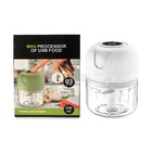 Mini Processador Recarregável Usb 250ml Tritura Alho E Piment