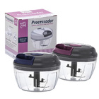 Mini Processador Triturador De Alimentos Manual Alho 520ml Ro