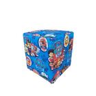 Mini Puff Decorativo Dado Infantil Suede Patrulha Canina