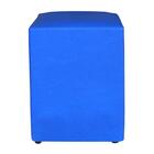 Mini Puff Pop Couro Sintético Azul Royal