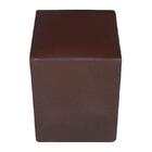 Mini Puff Pop Couro Sintético Marrom