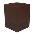 Mini Puff Pop Couro Sintético Marrom