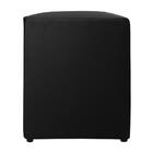 Mini Puff Pop Couro Sintético Preto