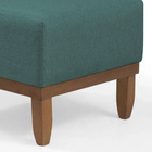 Mini Puff Quadrado Multiuso Para Sala - Verde