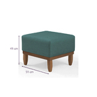 Mini Puff Quadrado Multiuso Para Sala - Verde