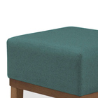 Mini Puff Quadrado Multiuso Para Sala - Verde