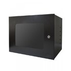 Mini Rack 08u X 19p 350mm Visor Acrilico C2 Chaves Preto Max