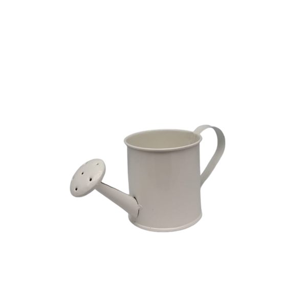 Mini Regador Enfeite De Decoração Creme