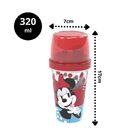 Mini Shakeira Minnie Mouse Disney Vermelho 320ml - Plasútil