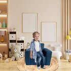 Mini Sofá Infantil Poltrona Criança Estofado Com Personagem A