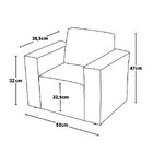 Mini Sofá Infantil Poltrona Criança Estofado Com Personagem E