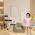 Mini Sofá Infantil Poltrona Criança Estofado Com Personagem E