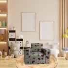 Mini Sofá Infantil Poltrona Criança Estofado Com Personagem H