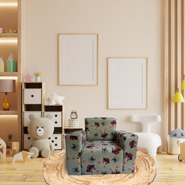 Mini Sofá Infantil Poltrona Criança Estofado Com Personagem H