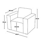 Mini Sofá Infantil Poltrona Criança Estofado Com Personagem P