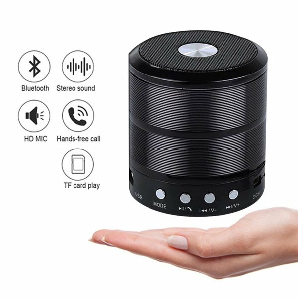 Mini Speaker Caixa De Som Bluetooth Portátil Ws-887