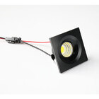 Mini Spot Embutir Led Elysa Quadrado Preto 3w 3000k Bivolt