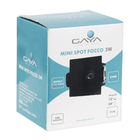 Mini Spot Focco de Embutir LED Preto 3W Luz Amarela Ângulo 12° Gaya Bivolt