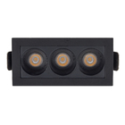 Mini Spot Focco de Embutir LED Preto 6W Luz Amarela Ângulo 24º Gaya Bivolt