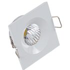 Mini Spot Led 3w Embutir Rente Quadrado Branco Quente St487