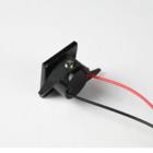 Mini Spot Led De Embutir Quadrado 1w 3000k Preto