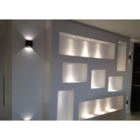 Mini Spot Led Para Marcenaria Quadrado Cromado 1w Luz Branca