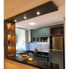 Mini Spot Led Para Marcenaria Redondo Cromado 1w Luz Amarela