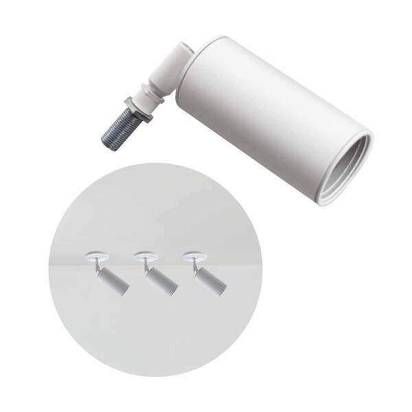 Mini Spot Usinado Branco S/ Canopla P/ Gu10 Mr11 Technoline S