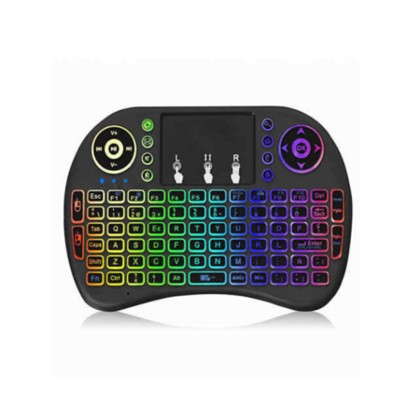 Mini Teclado Iluminado Exbom Touchpad Wireless 2.4g