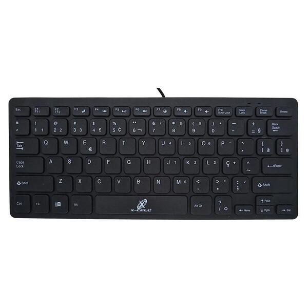 Mini Teclado Multimidia Usb Xc-tec-02 Preto X-cell