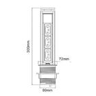 Mini Totem Manual 3 Tomadas Preto