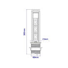 Mini Totem Manual 3 Tomadas Preto