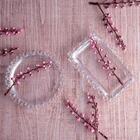 Mini Travessa Redonda Lyor Coração De Cristal 9,5cm X 1,5cm