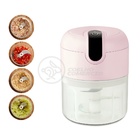 Mini Triturador Elétrico Portátil Rosa Recarregável Usb 280ml