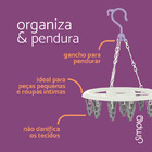 Mini Varal Com 16 Prendedores De Plastico - Simplo Lilas