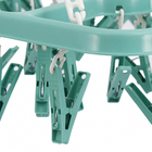 Mini Varal Dobrável 48 Pregadores de Roupas Azul Maxeb