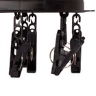 Mini-varal Oval 24 Prendedores Preto Mor