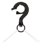 Mini-varal Oval 24 Prendedores Preto Mor