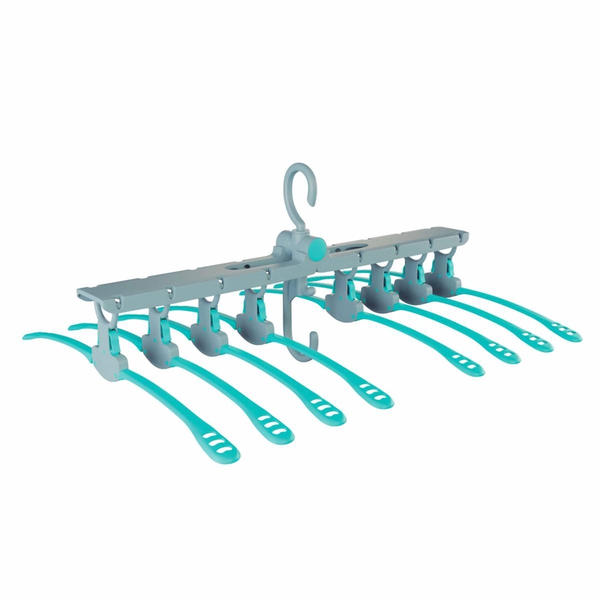 Mini Varal Retrátil 2 Em 1 Para 8 Camisas Cabide FlashLimp